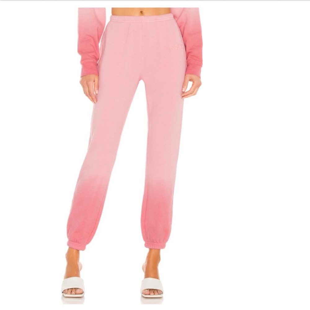 WSLY eco soft pink ombré sweats